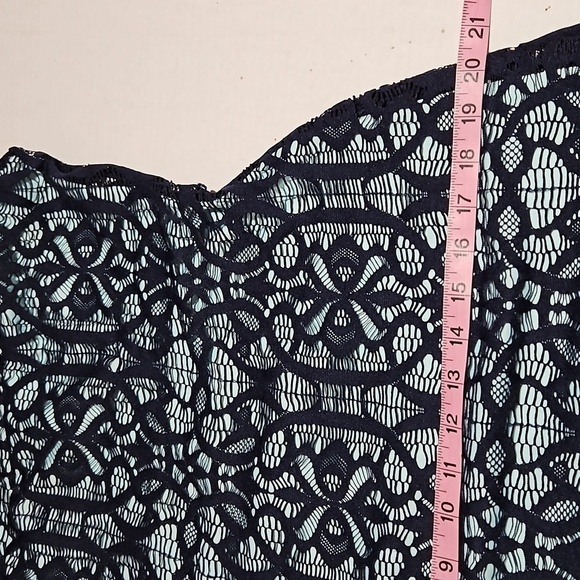 Covington | Blue and Aqua  Lace A-line Dress - Picture 8 of 10
